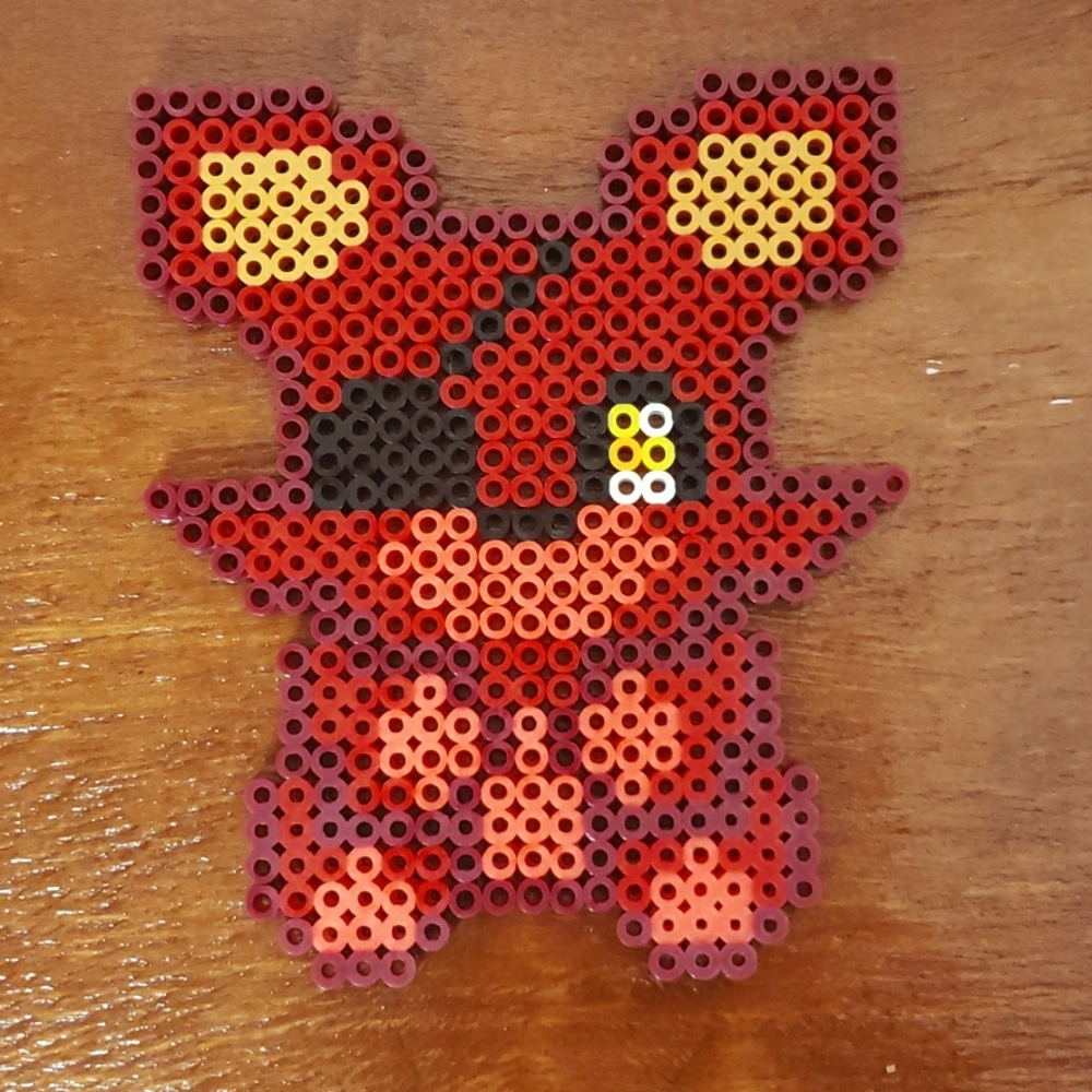 FNAF Foxy Perler Bead Sprite